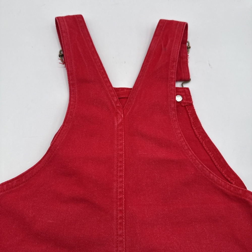 9-12  Months Vintage Kids Baby Red Overalls‎ Vestbak Youth Park - Picture 6 of 8